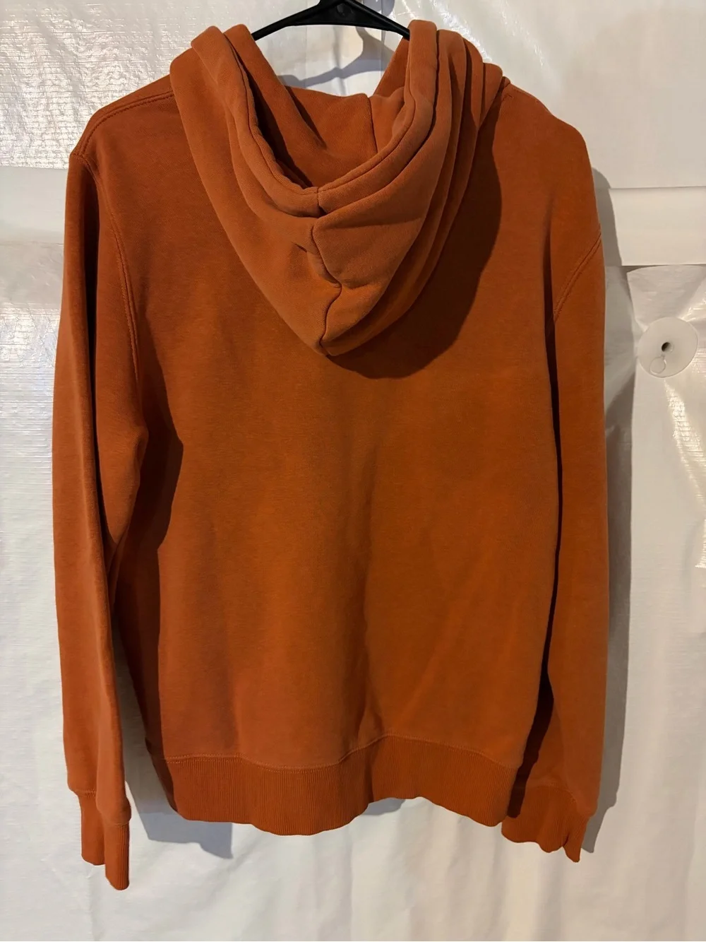 Old Navy Men's Rust Orange Crewneck Hoodie Sweatshirt
